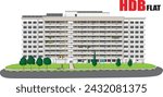 Singapore's HDB flats are iconic high-rise public housing, providing affordable homes with modern amenities. BTO flats, Government flats. Translation: To become wealthy. 