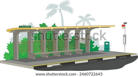 Singapore's old bus stop, built in the early days, featured open structures. They hold nostalgic value and remain functional.
