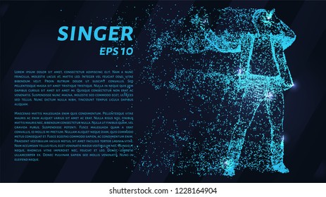 The singer of the blue glowing dots. The particle singer