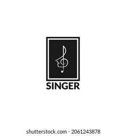 Singer, Choir Logo Design Vector