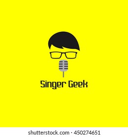 Singer Geek Design Template.