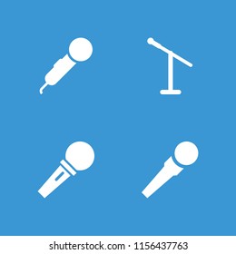 Singer icon. collection of 4 singer filled icons. editable singer icons for web and mobile.