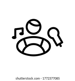 singer icon or logo isolated sign symbol vector illustration - high quality black style vector icons
