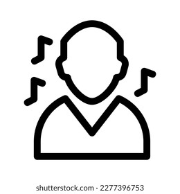 singer icon or logo isolated sign symbol vector illustration - high quality black style vector icons
