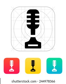 Singer icon on white background.Vector illustration.