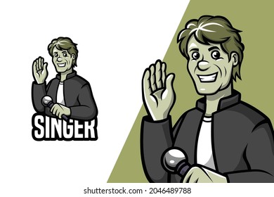 Singer - Mascot Logo Template