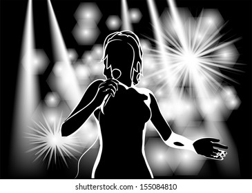singer on stage