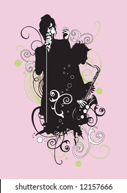A singer and a saxophonist