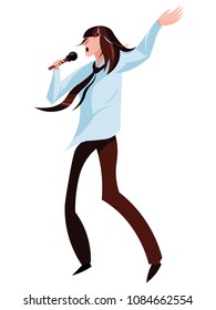 Singer | vector character