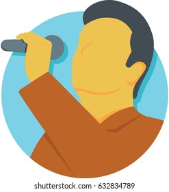 Singer Vector Icon
