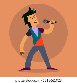 Singer vector stock Illustration, Jazz Music Vector, singer vector
