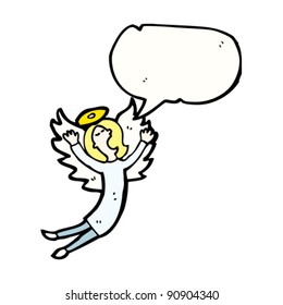singing angel cartoon