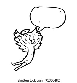 singing angel cartoon