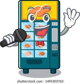 Singing bakery vending machine in a mascot