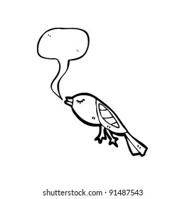singing bird cartoon