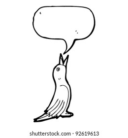 singing bird illustration