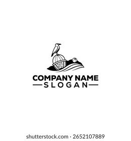 Singing Bird on Branch Logo Design