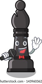 Singing bishop chess toys in character shape