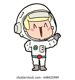 astronauta de dibujos animados