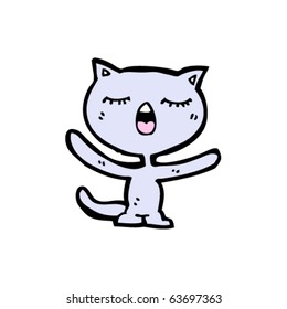 singing cat cartoon