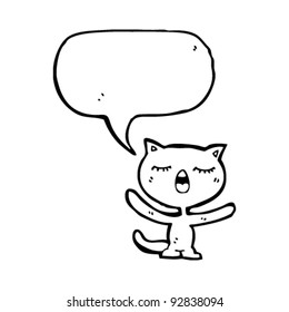 singing cat cartoon
