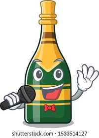 Singing champagne bottle in the character fridge