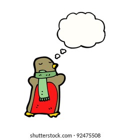 singing christmas robin cartoon