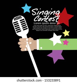 Singing Contest Conceptual Vector Illustration EPS10