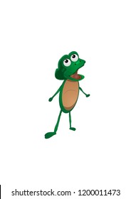 Singing Frog Cartoon Stock Vector (Royalty Free) 1200011473 | Shutterstock