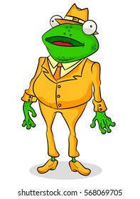 Singing frog cartoon drawings