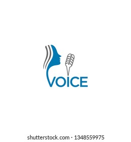 Singing girl. voice. singer. Vector illustration