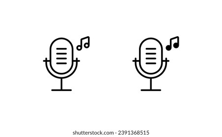 Diseño de icono de canto con ilustración de fondo blanco