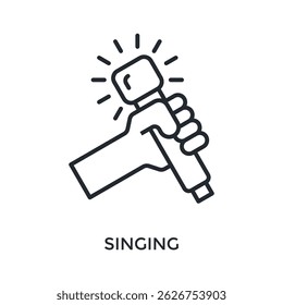 Estilo de contorno de icono de canto. Ilustración vectorial Para El Diseño gráfico
