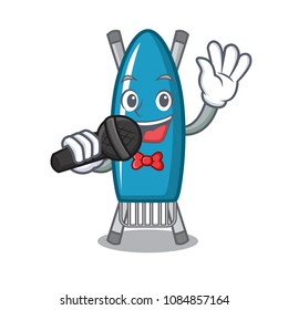 Singing iron board mascot cartoon