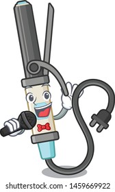 Singing iron curling in the cartoon shape