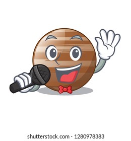 Singing jupiter planet the isolated with mascot
