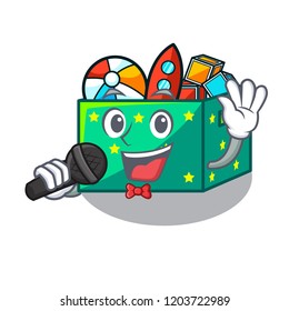 Singing kids toys in the cartoon box