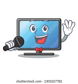 Singing lcd tv in shape of mascot