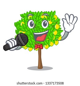 Singing lemon tree cartoon next the house