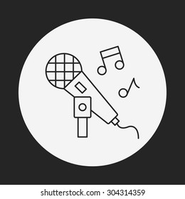 singing line icon