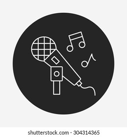 singing line icon