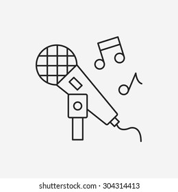 singing line icon