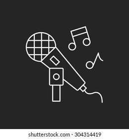 singing line icon