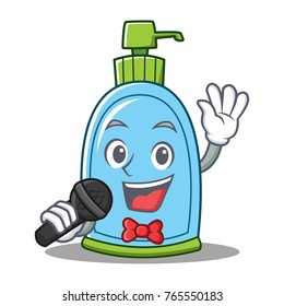 Singing liquid soap character cartoon