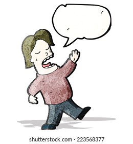 singing man cartoon