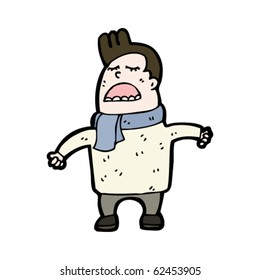 singing man cartoon