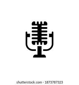 Singing Mic  icon in vector. Logotype