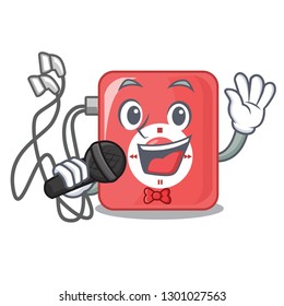 Singing mp3 player in a funny cartoon