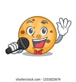 Singing oat cookies in a cartoon jar