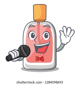 Singing perfume bottle on the character table